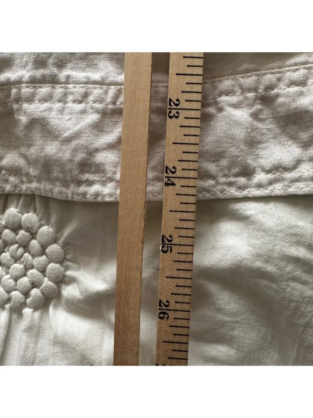 Jones New York Womens White 100% Linen Trucker Style Shacket Size 2X Beach - Picture 9 of 10